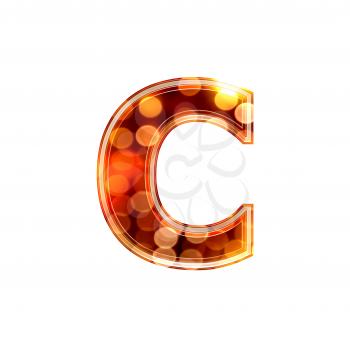 Royalty Free Clipart Image of a Letter c'
