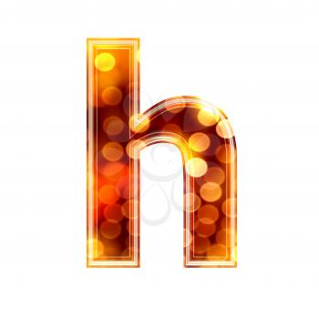 Royalty Free Clipart Image of a Letter 'h'