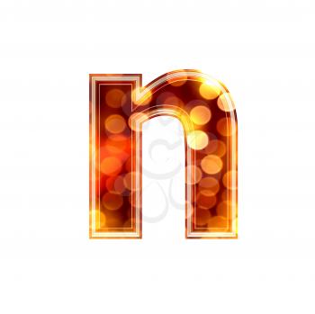 Royalty Free Clipart Image of a Letter 'n'