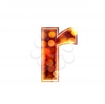 Royalty Free Clipart Image of a Letter 'r'