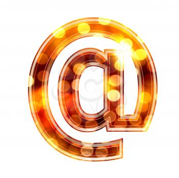 Royalty Free Clipart Image of an @ symbol