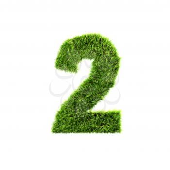 Royalty Free Clipart Image of a Number Two