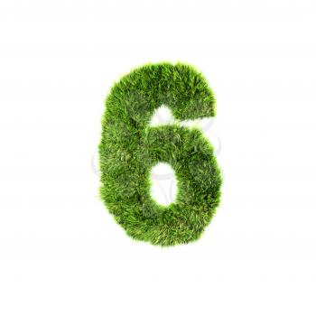 Royalty Free Clipart Image of a Number Six