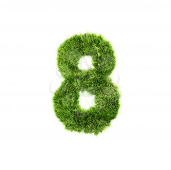 Royalty Free Clipart Image of a Number Eight