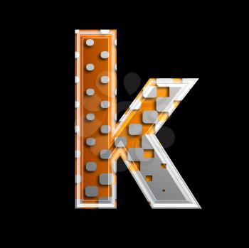 Royalty Free Clipart Image of a Letter 'k'