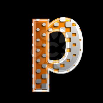 Royalty Free Clipart Image of a Letter 'p'