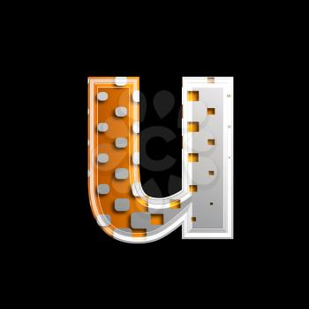 Royalty Free Clipart Image of a Letter 'u'