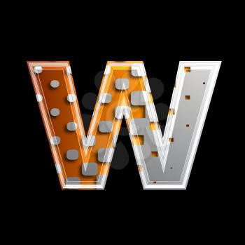 Royalty Free Clipart Image of a Letter 'w'