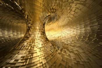 Royalty Free Clipart Image of a 3d Tunnel