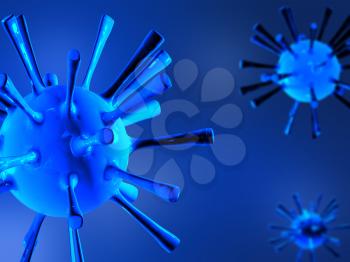 Royalty Free Clipart Image of a Virus 