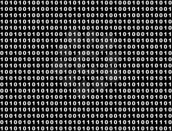 Royalty Free Clipart Image of a Binary Code