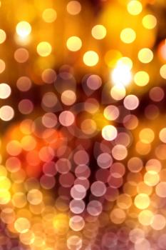Royalty Free Clipart Image of a Blurred Lights
