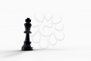 Royalty Free Clipart Image of a King Chess Piece