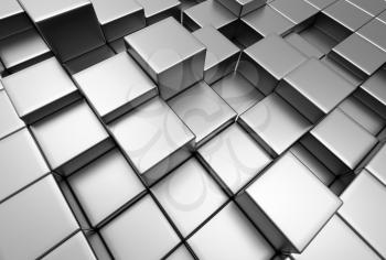 Royalty Free Clipart Image of a Cubed Background