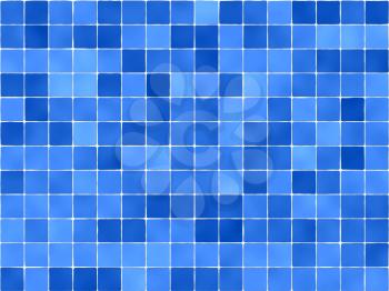 Royalty Free Clipart Image of Blue Tiles