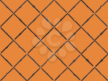 Royalty Free Clipart Image of a Wired Fence Background