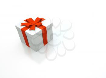 Royalty Free Clipart Image of a 3d Present