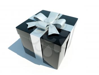 Royalty Free Clipart Image of a 3d Gift