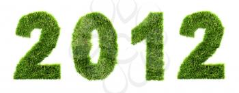 Royalty Free Clipart Image of 2012