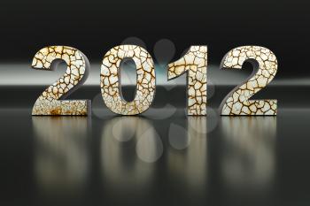 Royalty Free Clipart Image of 2012