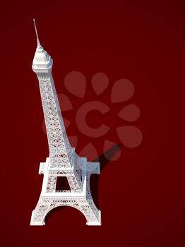 Royalty Free Clipart Image of the Eiffel Tower
