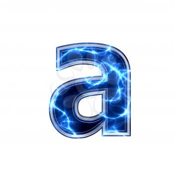 3d electric letter isolated on a white background - a