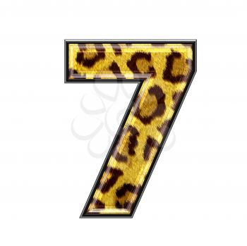3d digit with panther skin texture - 7