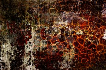 A grunge and crackled texture