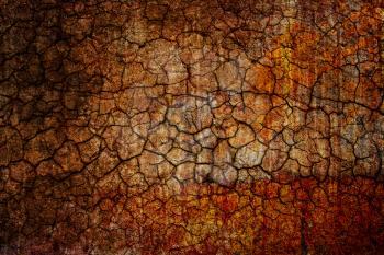 A grunge and crackled texture