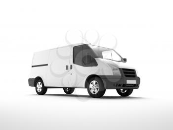 3d illustration of a van