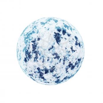 Realistic blue planet isolated on white background. Elements of this image furnished by NASA.