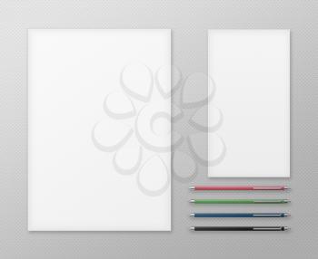 Office Supplies for Designers Presentations and Portfolios. Above view.