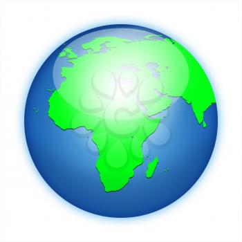 Earth planet globe icon. Elements of this image furnished by NASA. http://visibleearth.nasa.gov