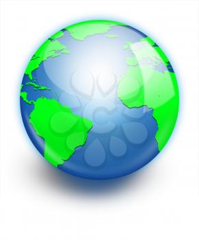 Earth planet globe icon. Elements of this image furnished by NASA. http://visibleearth.nasa.gov