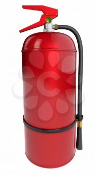 Fire extinguisher isolate on white background. 3D rendering.