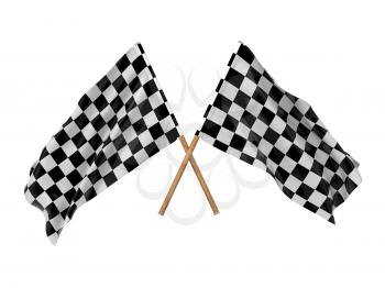 Checkered Flags.(Racing Checkered Flags Crossed, Finishing Checkered Flag)