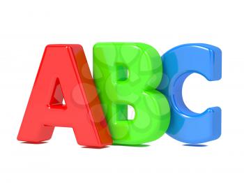 ABC Letters - Image Isolated on White.