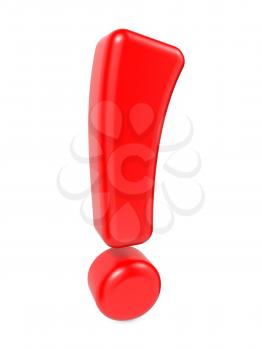 Image of Three Dimensional Exclamation Mark.