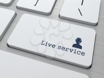Button on Modern Computer Keyboard: Live Service