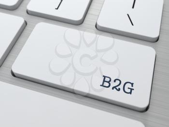 G2B - Business Concept. Button on Modern Computer Keyboard.