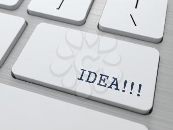 Idea - Button on Modern Computer Keyboard.