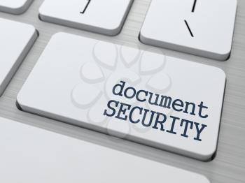 Document Security Concept. Button on Modern Computer Keyboard with Word Partners on It.