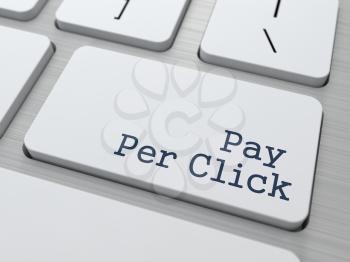 PPC (Pay Per Click)  Concept. Button on Modern Computer Keyboard with Word Partners on It.