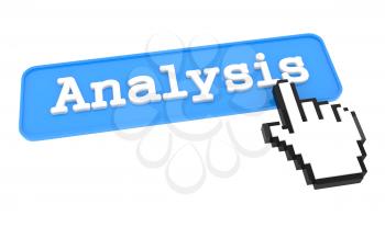 Analysis Button with  Hand Shaped mouse Cursor