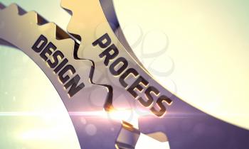Process Design on Mechanism of Golden Cogwheels. 3D.