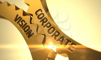 Corporate Vision - Industrial Illustration with Glow Effect and Lens Flare. 3D.