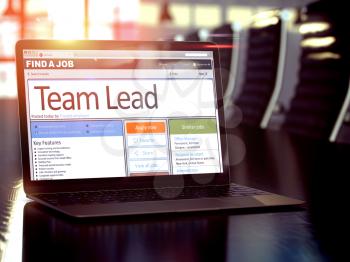 Team Lead - Best Opportunity for Career. Headhunting Concept. 3D Illustration.