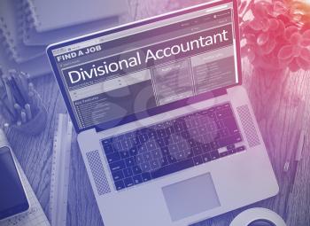 Divisional Accountant - Get a New Employment Here. Find a Job Concept. 3D Render.