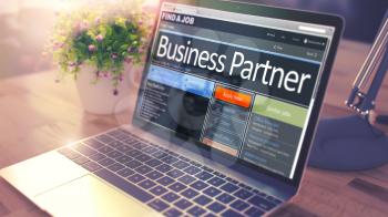 Business Partner - Opportunity for Advancement. 3D Render.