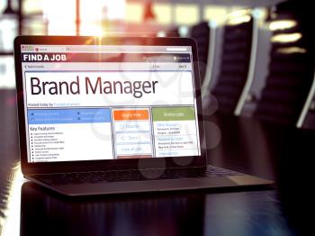 Brand Manager - Your Next Job, Apply Today. Jobs Concept. 3D Rendering.